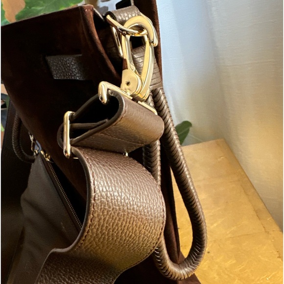 Tamara Mellon suede shoulder bag brown suede - Picture 5 of 15